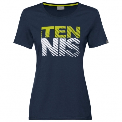 Head Tennis Shirt Club Lisa (Polyester/Cotton) Dark Blue Women